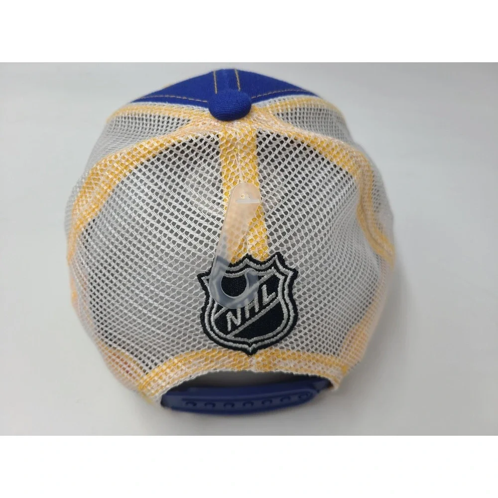 Kids 4-7 St Louis Blues Mesh Trucker Snapback Hat Cap Boys NHL Hockey Blue White